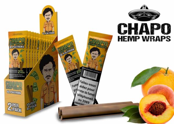 Chapo Hemp Wraps El Patron Orange Peach