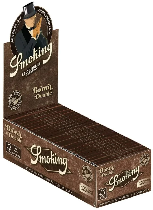 Smoking double window brown box 25 stueck